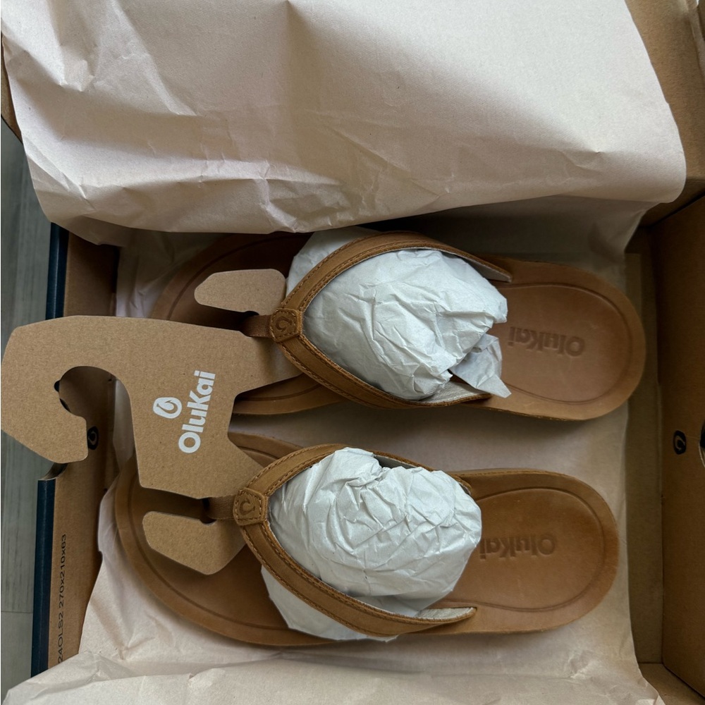 OluKai Tan Sandals Premium Comfort and Durability